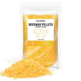 VALLYDOM Beeswax, 100% Natural Beeswax Paste, 453 Grams, an Organic Beeswax for Cosmetic Applications, Also for Candle waxes, Creams, ointments, Soaps, Wax Cloths and Wood Polishes