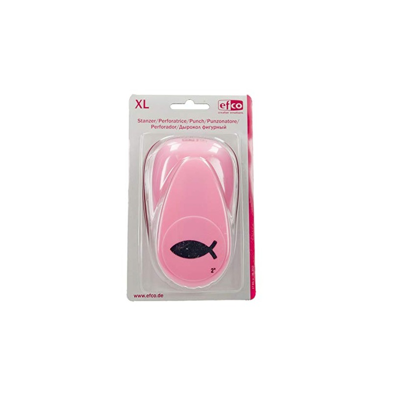Efco Punch XL Fish Symbol 49 x 29 mm, Pink,