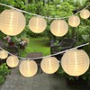 Vigdur White Lantern String Lights - Large and Small Hanging