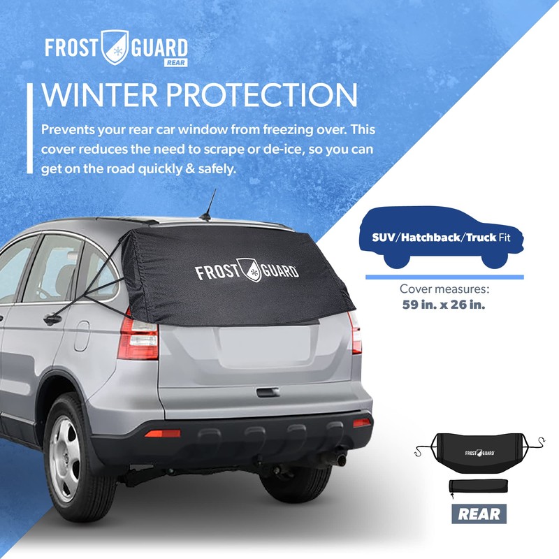 FrostGuard Rear Windshield Cover for Ice and Snow, For SUVs