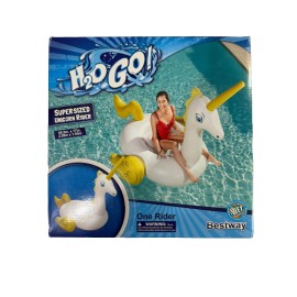 Bestway H2O Go! Supersized Unicorn Rider, 86.5in x 77in
