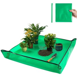Extra Large Waterproof Potting Mat for Indoor Plant Transplanting and Mess Control, Table Top Potting Tray Repotting Mat Birthday Gifts for Plant Lovers Gardening Gifts for Women