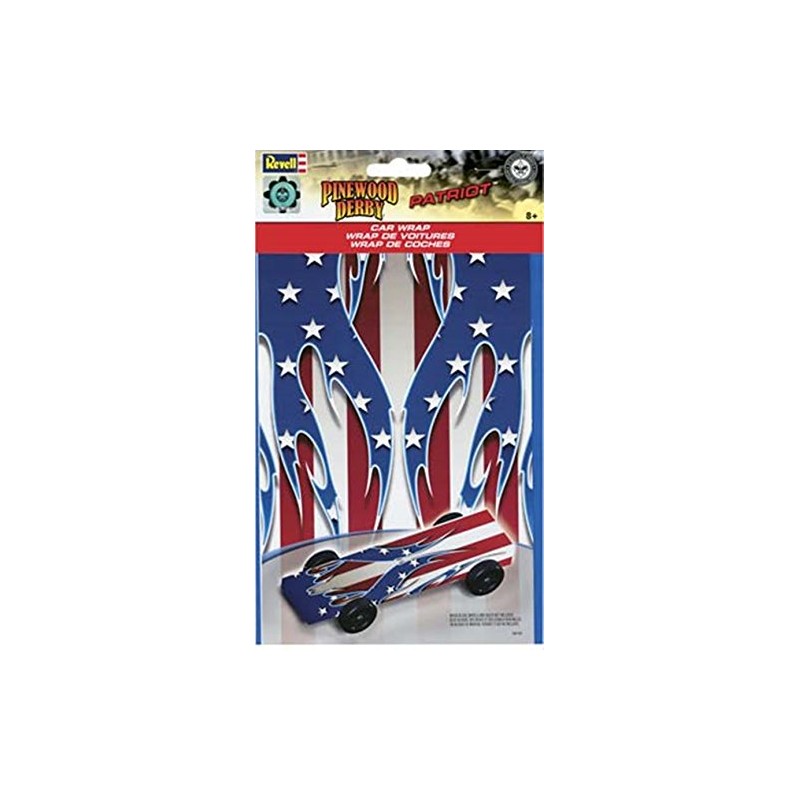Revell Pinewood Derby Patriot Car Wrap Decal RMXY9423