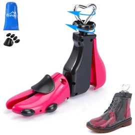 Exshoiu Shoe Stretcher Men Women, 4-Way Boot Stretcher Stretch Width & Length, Adjustable Leather Boot Widener Stretcher for Wide Feets