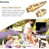 Mtsooning 1/4 inch RV Quick Connect Adapter Conversion Fitting, Propane