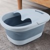 Foldable Foot Bath Basin with Massage Acupoint PP Silicone Foot