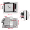 RV Paddle Handle Locking Latch, Toolbox Latch 304 Stainless Steel