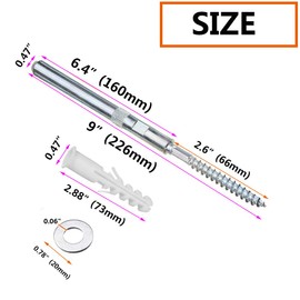 SpzcdZa 4pcs 6-2/5" Floating Shelf Invisible Support Bracket,Hidden Shelf Support Brackets Hardened Concealed Floating Shelf Blind Wall Shelf Floating Shelf Metal Brackets