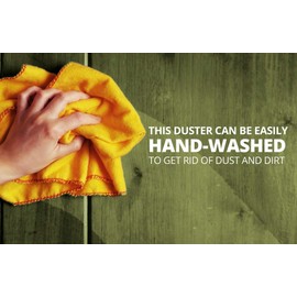 Milosc Pack of 24 100% Cotton Cleaning Cloth Jumbo Yellow Duster For Cleaning Thick & Soft Kitchen Cleaning Towel Multi Surface Dusting Cloth 35 x 45 cm 14"X18"