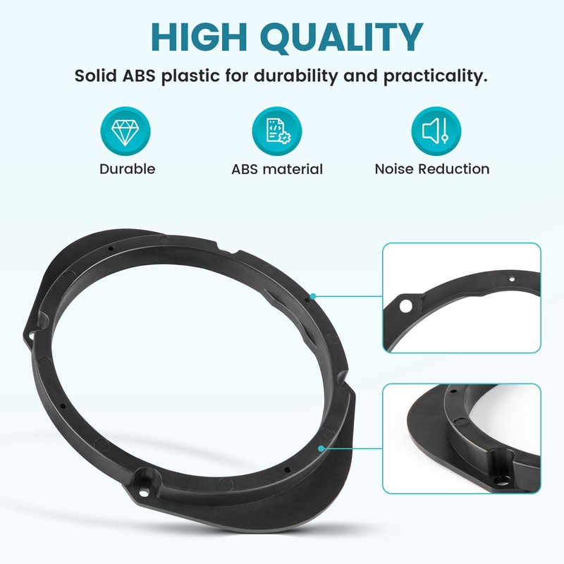 NuIth 5x7 or 6x8 to 6.5” Front Rear Door Speaker