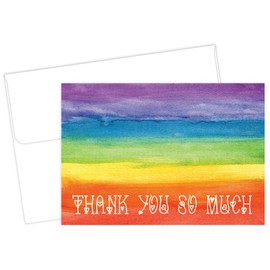Great Papers! Rainbow Love Thank You Note Card and Envelope, 4.875" x 3.375", 20 count (2017051)