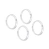 Partuto 4pcs 73.1 to 63.4 mm Aluminium Alloy Car Hub