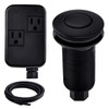 SINKINGDOM SinkTop Air Switch Kit with Mtte Black Long Button(Brass