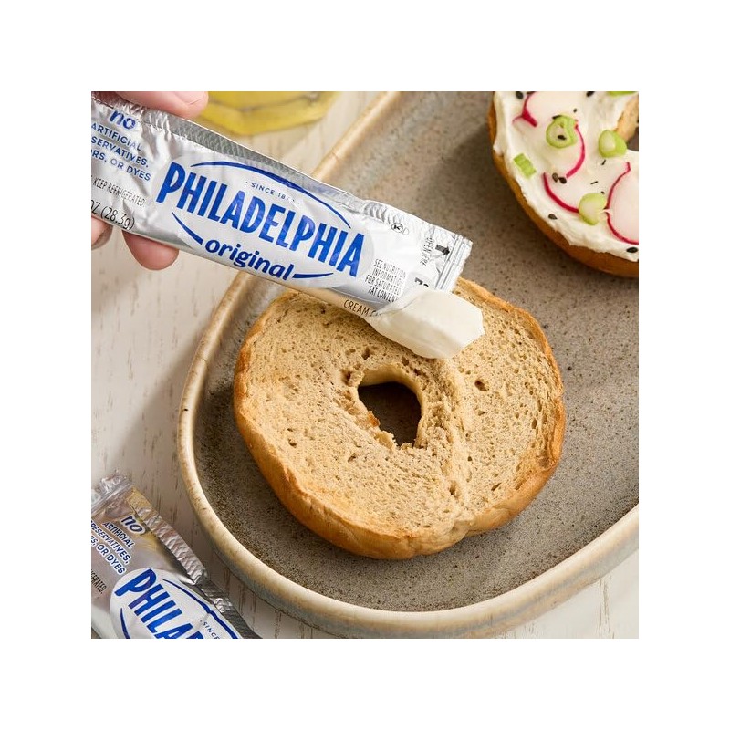 Prompt Prep Philadephia Original Cream Cheese Pouches – 100 Pouches