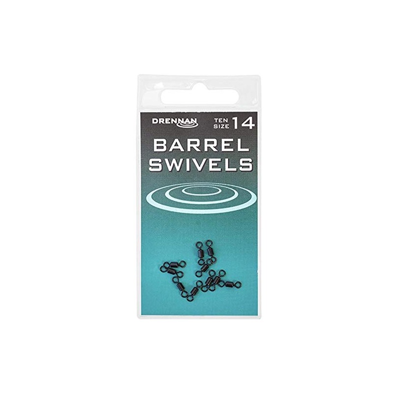 Drennan Barrel Swivels For Fishing Pack Of 10: 14