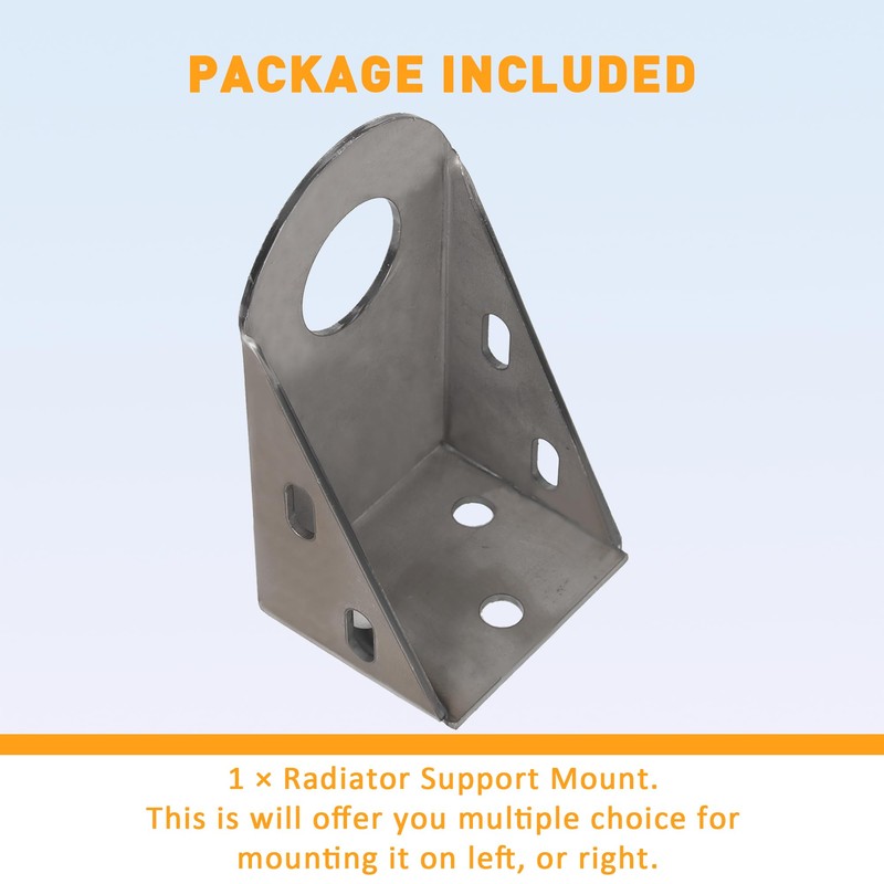 ECOTRIC Radiator Support Mount/Bracket Compatible with 1988-2000 Chevy C/K 1500