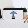 'Girl Under Umbrella Pixel Art' Pencil Case (PC00048598)
