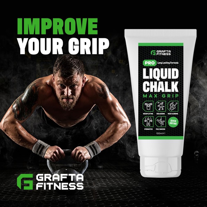 GRAFTA Fitness Pro Liquid Chalk for Weightlifting, Climbing, Gymnastics &