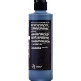 FolkArt Multi-Surface Acrylic Craft Paint, 8 oz, Metallic Charcoal Black