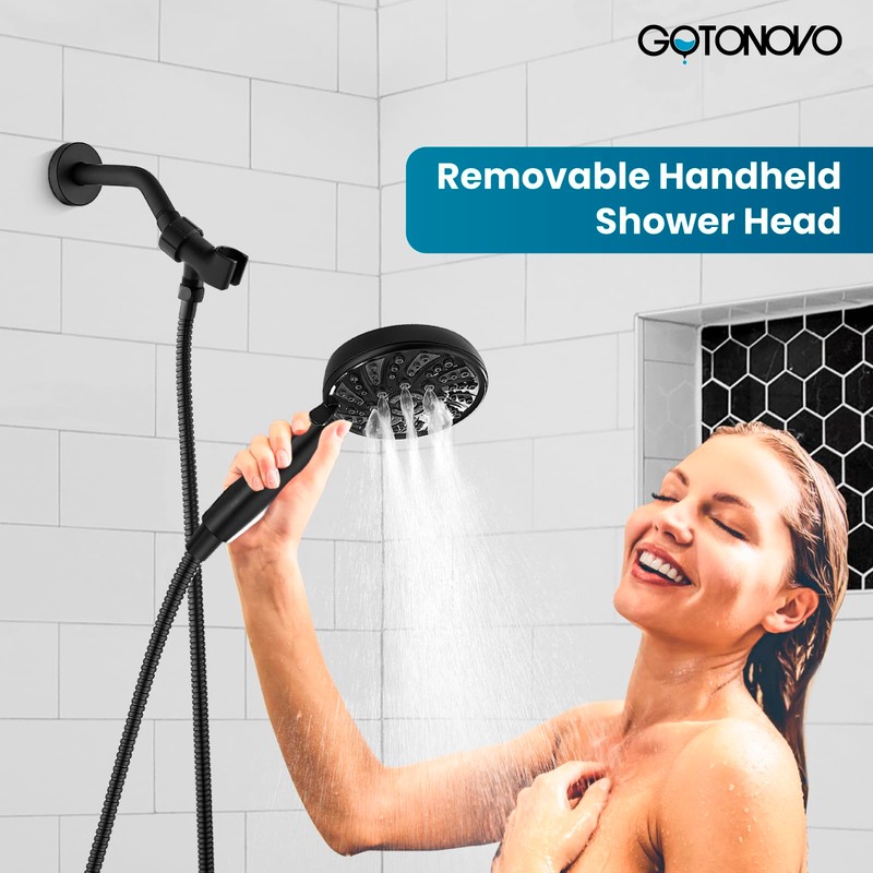 gotonovo 2 Handles Tub Shower Faucet Set,Bathtub Faucet Set with