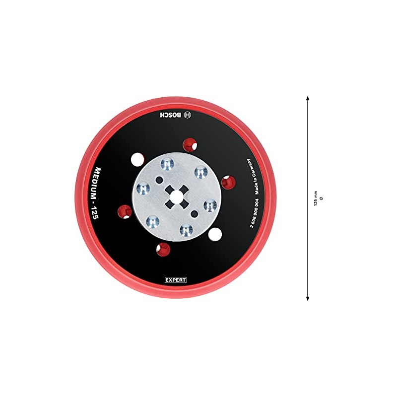 Bosch Professional 1x Expert Multihole Backing Pad Universal (Version Medium,