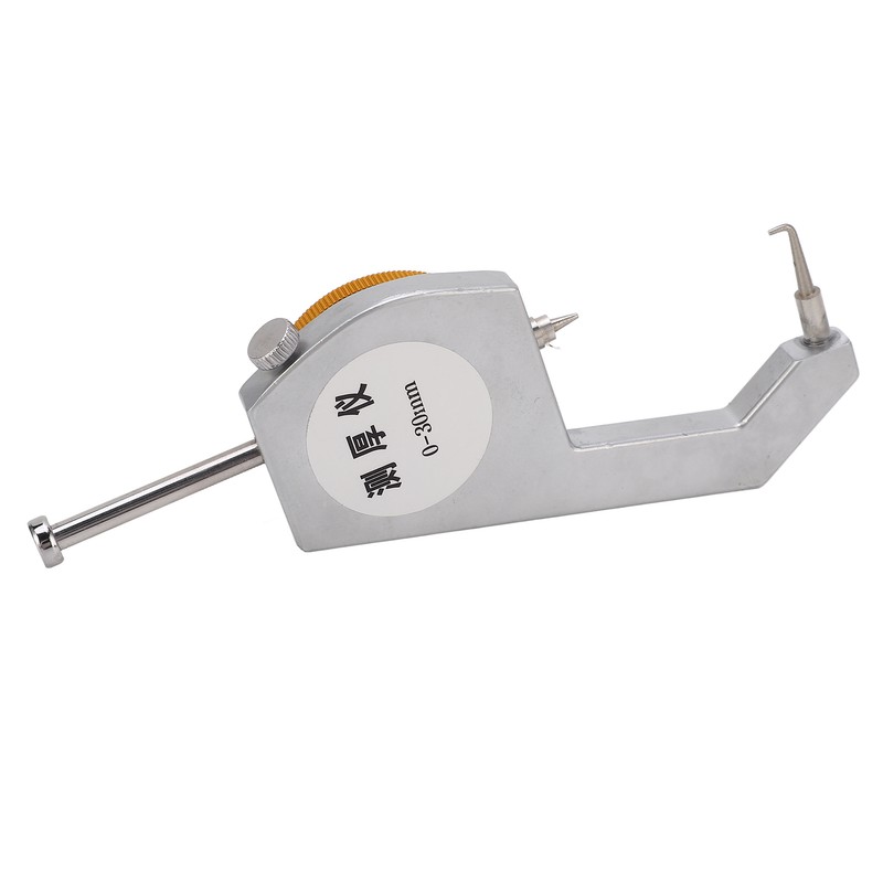 Curved Head Thickness Gauge Dial Lockable 0 to 30mm Range