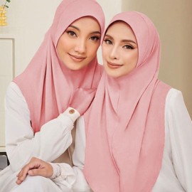 Hijab Scarf For Women | Stylish Elegant Breathable Hijab Scarf - Lightweight Sheer Non-Slip Accessories For Daily Wear Prayer Wedding Swimming