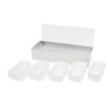 Ingredient Container Stainless Steel Side Container 5 Compartments with Transparent