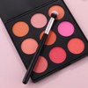 Angled Blush Brush with Black Wooden Handle Bonic wool fiber