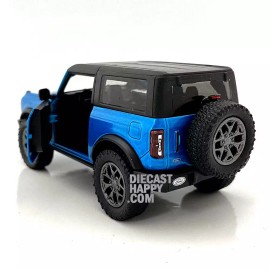 Kinsmart 2022 Ford Bronco Hard Top 1:34 Scale Diecast Model Blue by Kinsmart