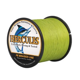 Hercules Super Cast 500M 547 Yards Braided Fishing Line 60 LB Test for Saltwater Freshwater PE Braid Fish Lines Superline 8 Strands - Army Green, 60LB (27.2KG), 0.40MM