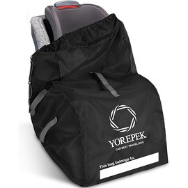 YOREPEK Car Seat Travel Bag Backpack, Universal Car Seat Bags for Air Travel Fits Convertible, Booster, Infant Carseat, Gate Check Carseat Cover for Airplane, Baby Flying Essential