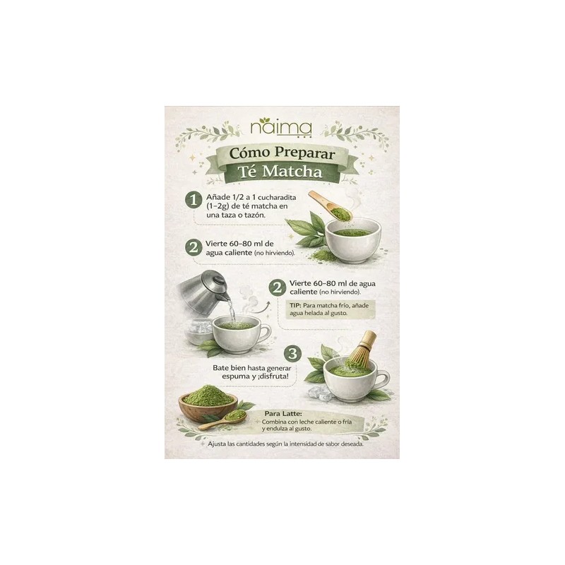 Té verde matcha en polvo 100 g 100 puro y