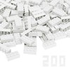 Yuleee Classic Building Blocks, 240 Piece, 2x4 Basic Bricks, Compatible with All Major Brands, Creative Building Toy Gifts for Ages 3 and Up (White)