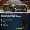 GEEGEETOP Switchback White/Amber Front Bumper Fog Daytime LED Running Light