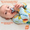 RaZbaby RaZberry Silicone Teether Pacifier – Teething Relief for Infants,