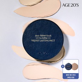 Age20s [AGE20'S] AGE20S Velvet Lasting Pact (Main Product 1 + Refill 1) (SPF50+ PA++++) - No. 19C / [에이지투웨니스]AGE20S 벨벳 래스팅 팩트(본품1+리필1) (SPF50+ PA++++) - 19C호