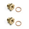 Epman 2PCS 1/8" Female NPT to M14x1.5 Male Brass Pressure