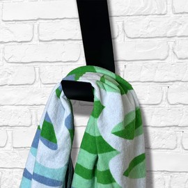 Primal Accessories Pool and Garden Railing Fence Hook Slip-on PRAFHBLK-4 4 Piece Black Adjustable Kit Fits 3/4 Inch to 1-1/8 inch