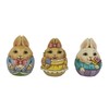 Enesco Jim Shore Bunny Egg Minis Figurine, Set of 3,2.5-inches