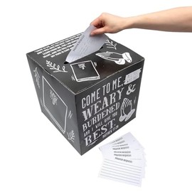 Fun Express 12" Sunday School Teen Classroom Prayer Box with Cards - 81 Pieces
