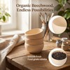 40 Pack Wooden Bowls, Mini Pinch Bowls Set for DIY