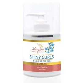 MAVYLIN Shiny Curls | Defining Soft Cream With Organic Flaxseed Gel for Curly Hair | Hair Styling Product & Anti Frizz Cruelty Free (Keratin)