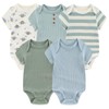 MAMIMAKA 10-Piece Baby Bodysuit Pant Set Cotton Baby Boys Clothes