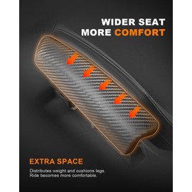 SKYJDM Soft Seat Side Pad Assembly Compatible with 2017-2025 Can-Am Maverick X3/X3 Max/R, Carbon Fiber Texture Thigh Side Cushion Pad for UTV Accessories, Enhancing Thigh Protection & Comfort (1 Pair)