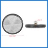VekAuto Pair M6x1.0 White Plastic Universal Screw Mount Reflective Warning