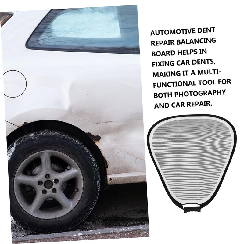 Operitacx Portable Striped Dent Removal Reflector Board Lightweight Flexible Light