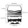 Console AC CD Panel Cover Carbon Fiber Conditioner Switch Decorative