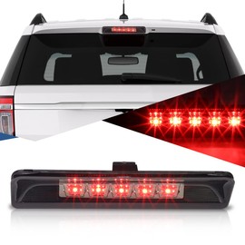 Auto Dynasty Smoked Housing LED 3rd Third Tail Brake Light High Mount Stop Lamp Compatible with Ford Explorer U502 11-15