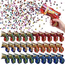 Joycabin Confetti Cannon, Pack of 30 Confetti Gun Set, Confetti Shooter Party Popper Biodegradable Confetti Bomb for Carnival, Birthday, Wedding, New Year's Eve, Parties, Anniversary